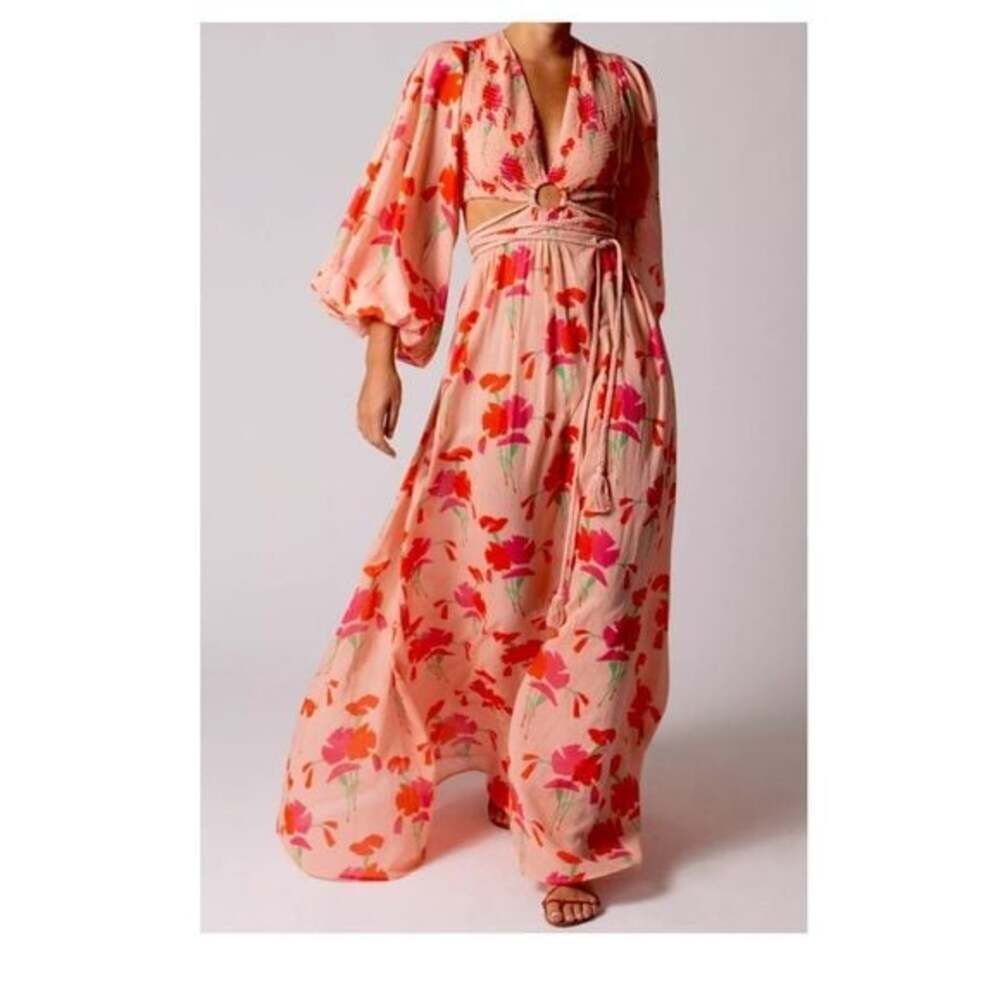 Miguelina Leonie Maxi Dress - Pink
